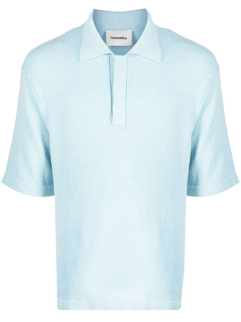 Blue Short Sleeve Polo Shirt