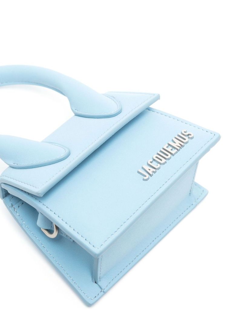 Blue Le Chiquito Homme Leather Mini Bag