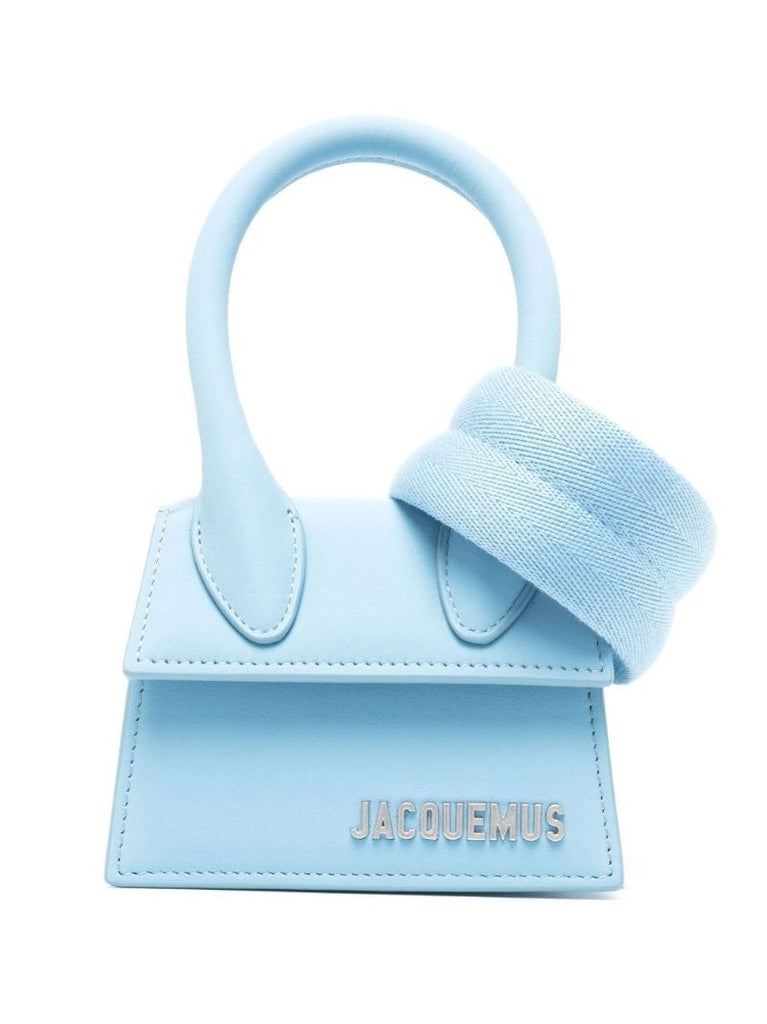 Blue Le Chiquito Homme Leather Mini Bag