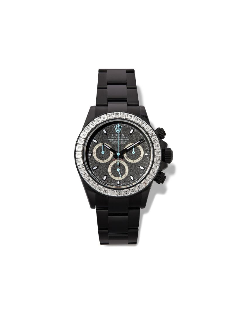 Customised Pre-owned Stainless Steel Rolex Cosmograph Daytona Watch