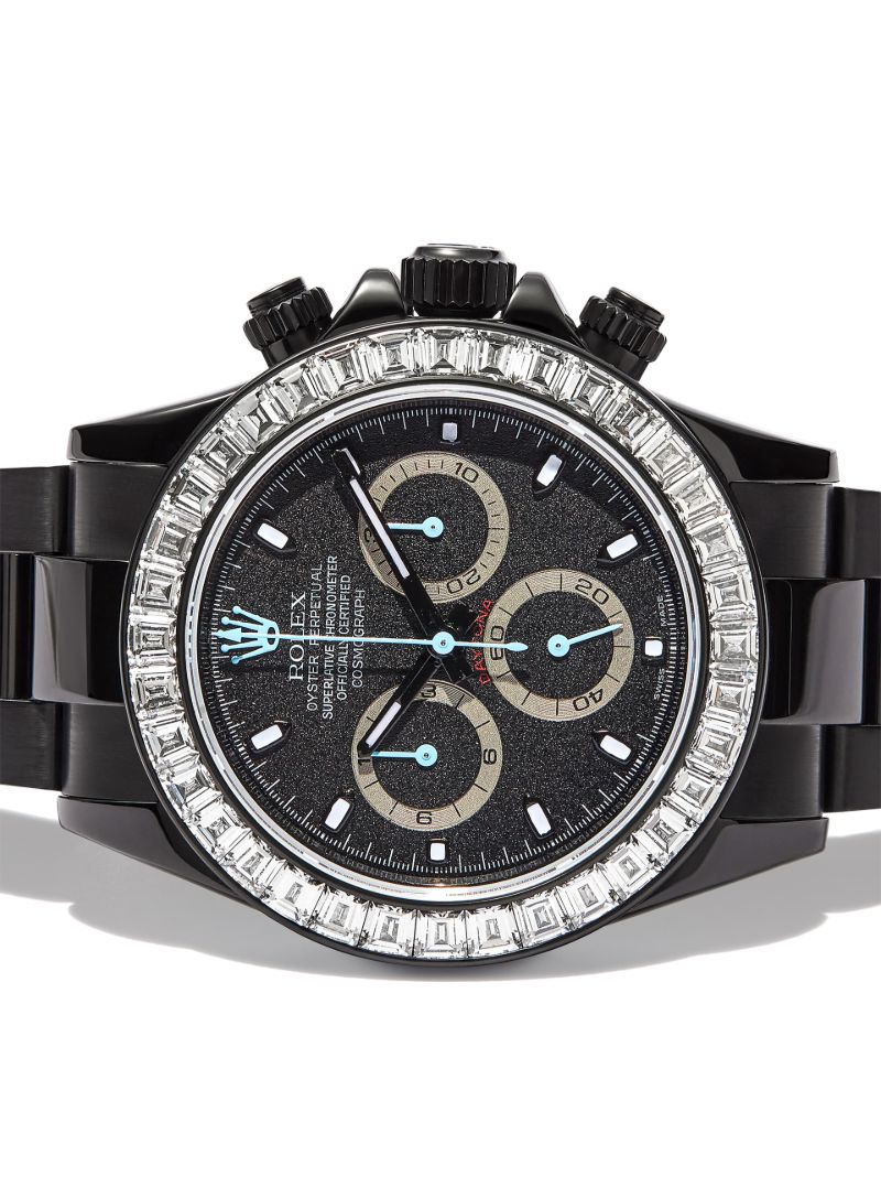 Customised Pre-owned Stainless Steel Rolex Cosmograph Daytona Watch