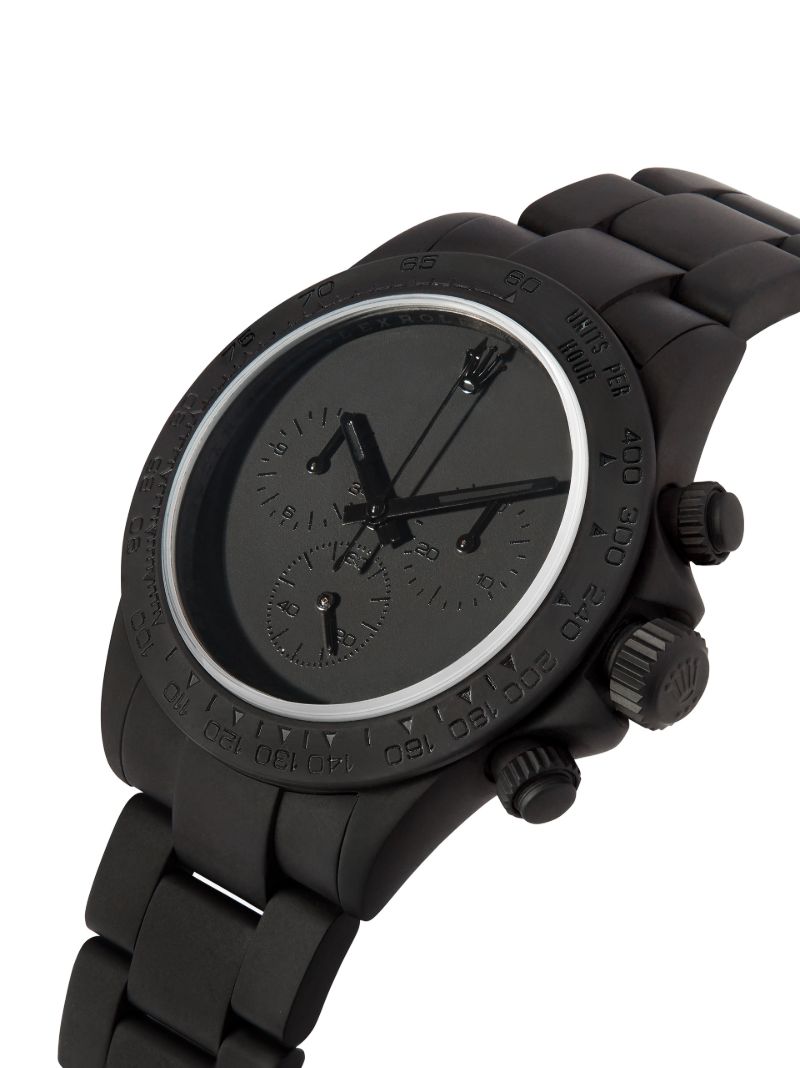 Black Customised Pre-owned Rolex Daytona Automatic Watch