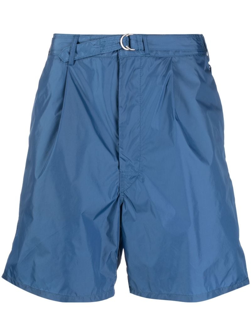 Blue Belted Chino Shorts