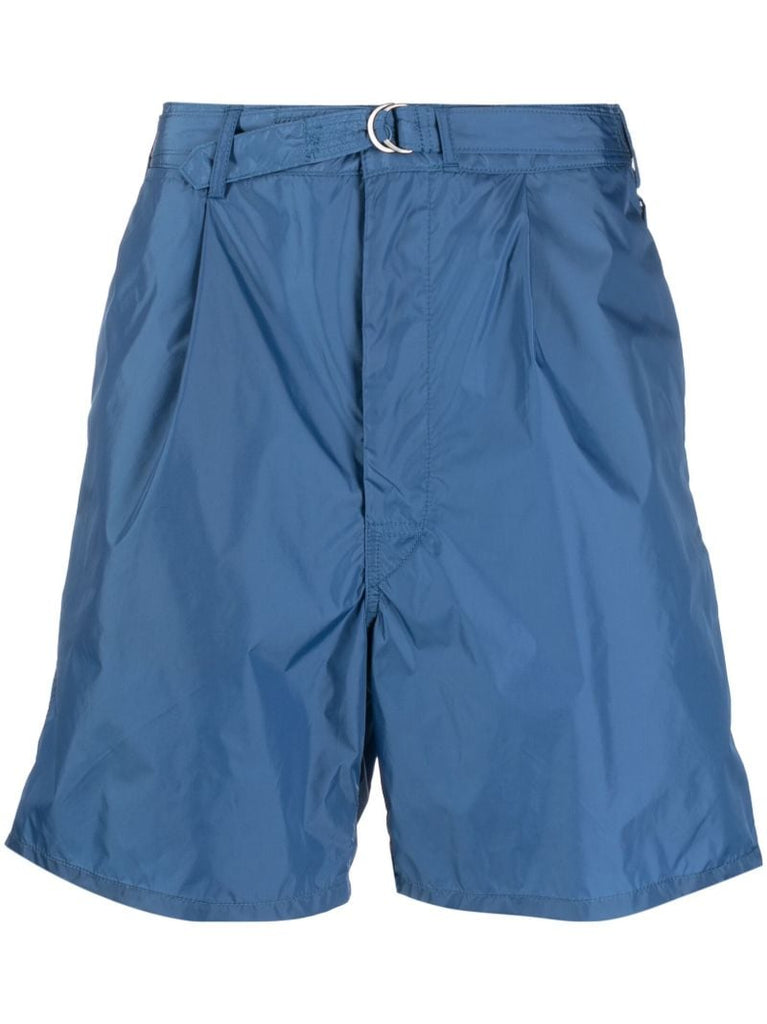 Blue Belted Chino Shorts