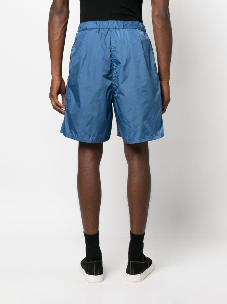Blue Belted Chino Shorts