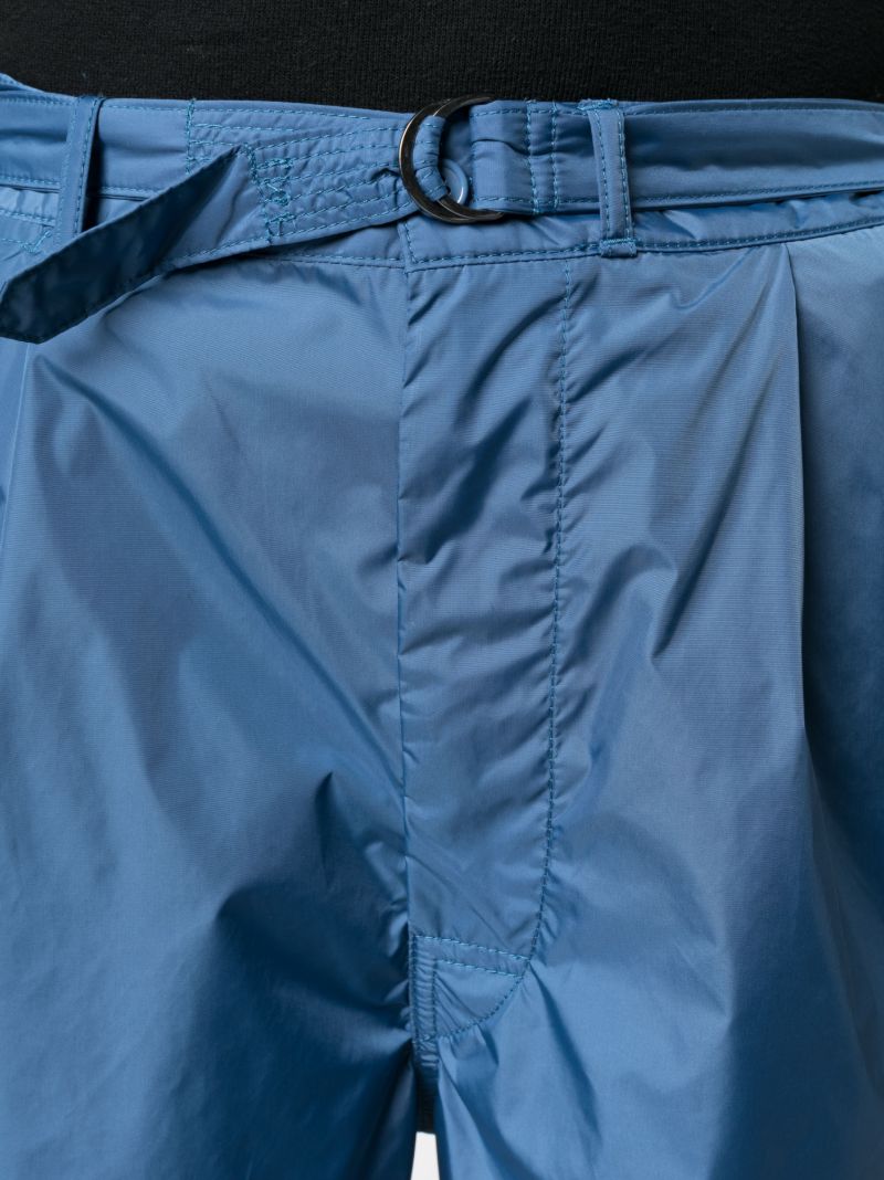 Blue Belted Chino Shorts