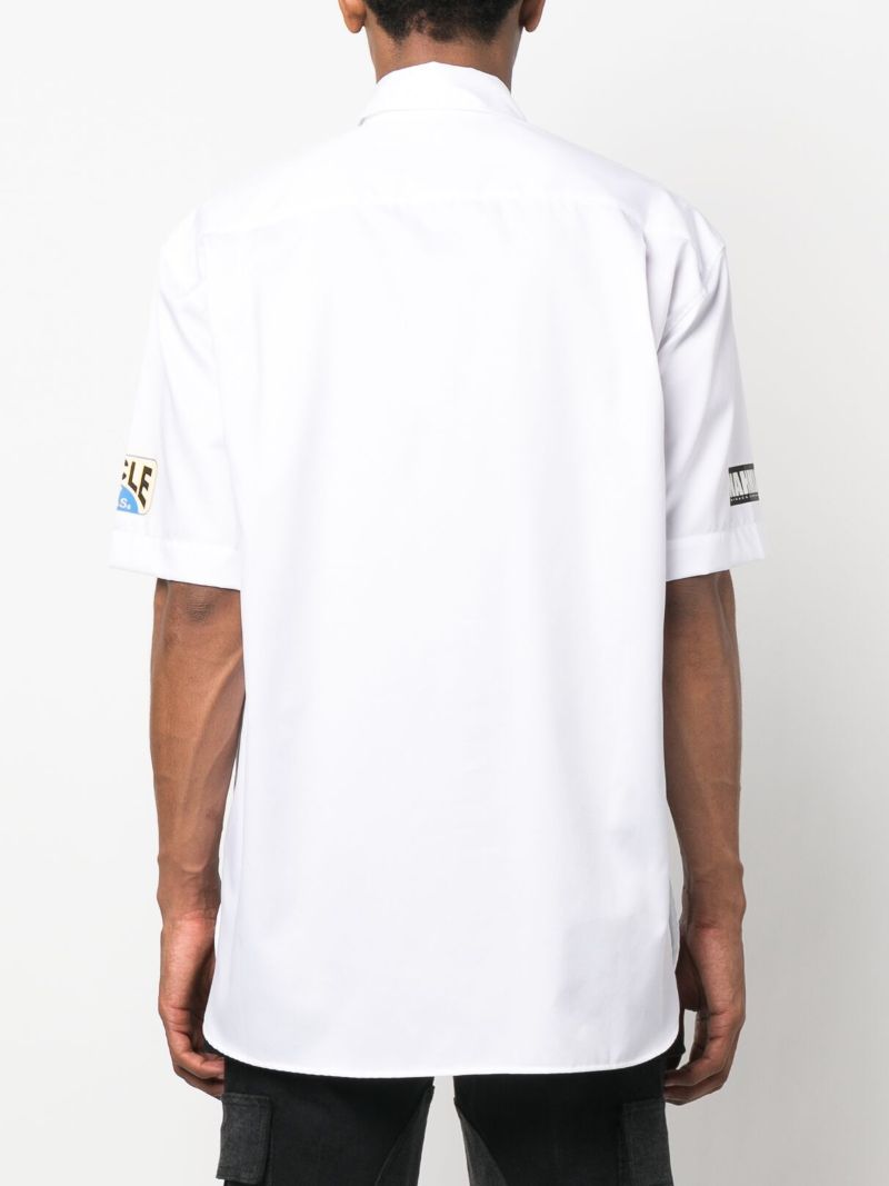 White Surf Comp Logo Print Shirt