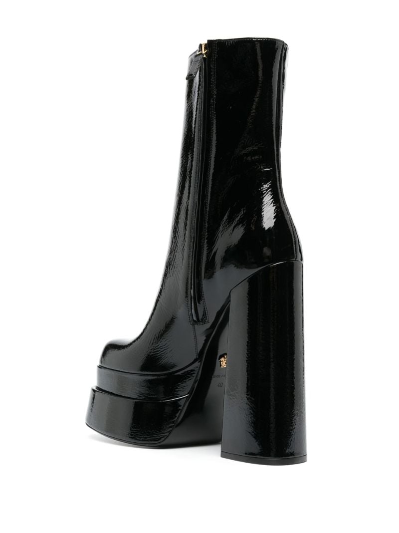 Black Aevitas 155 Patent Leather Platform Boots
