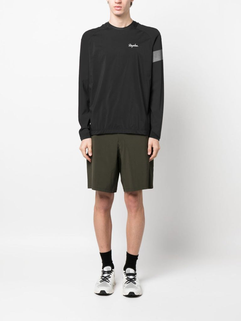 Black Trail Windblock Cycling Jersey