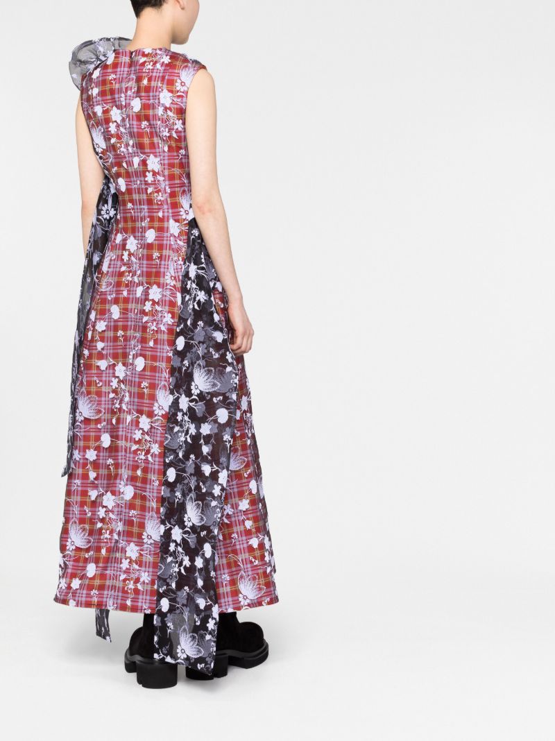 Red Tartan Ruffled Dress