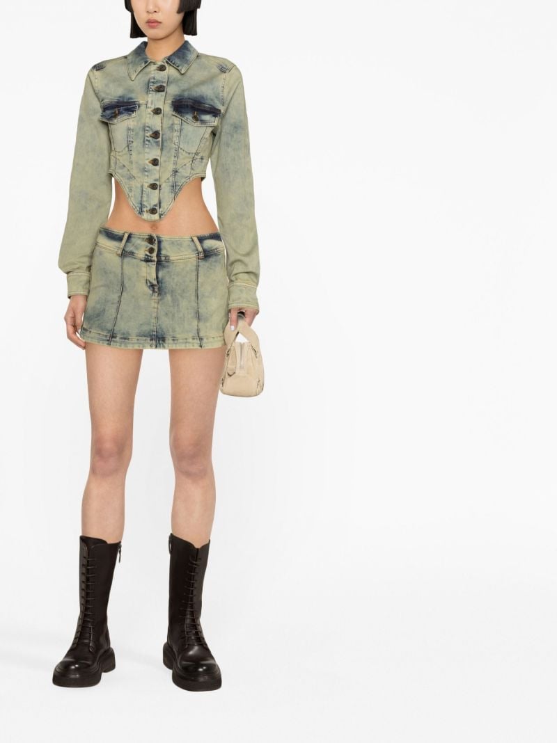 Blue Harley Denim Mini Skirt