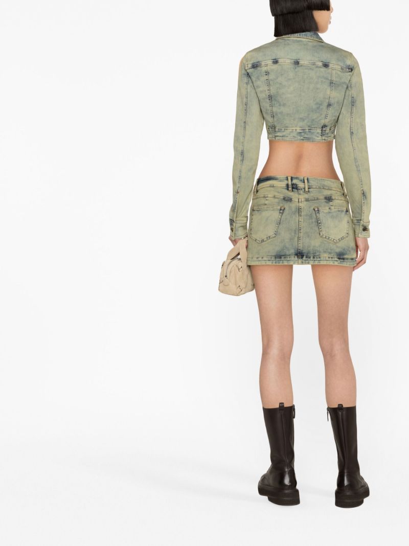 Blue Harley Denim Mini Skirt