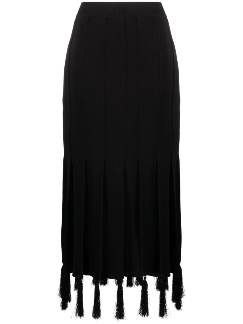 Black Memoir Midi Skirt