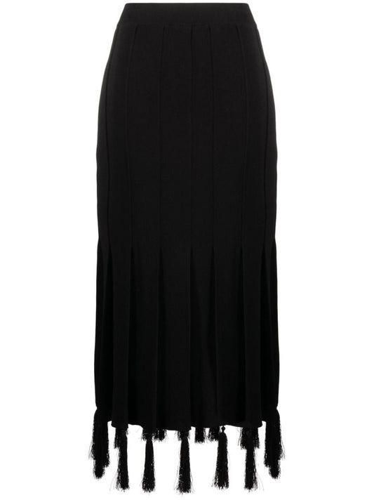 Black Memoir Midi Skirt