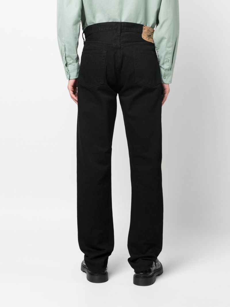 Black Straight-leg Jeans