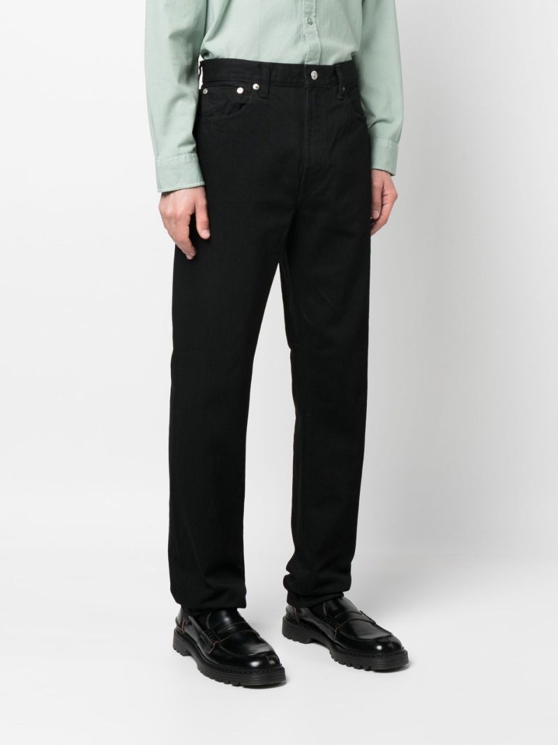 Black Straight-leg Jeans