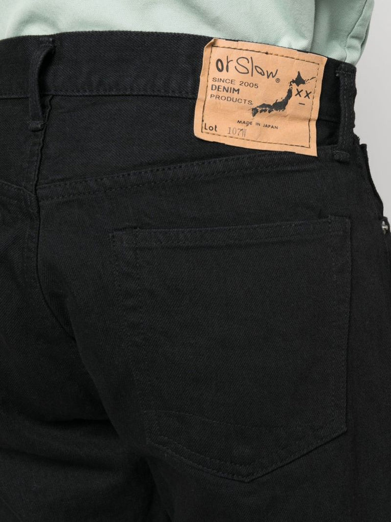 Black Straight-leg Jeans