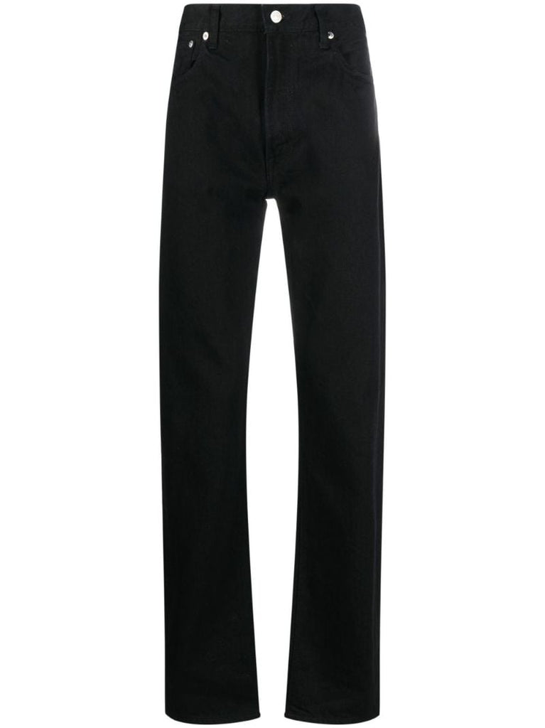 Black Straight-leg Jeans