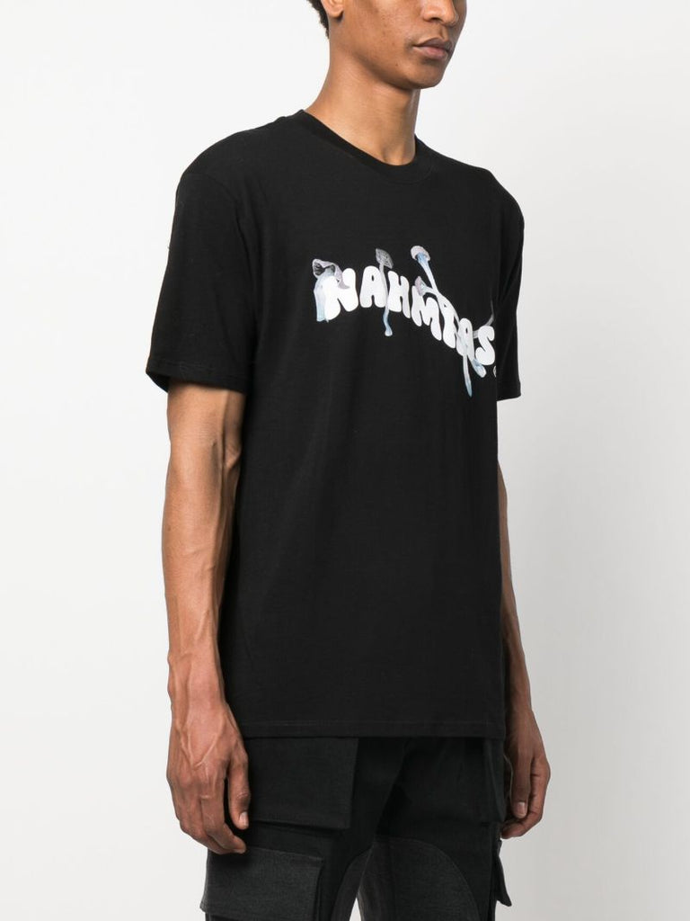 Black Logo Print T-shirt