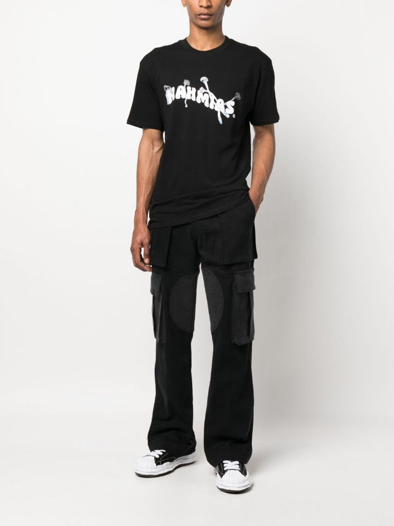 Black Logo Print T-shirt