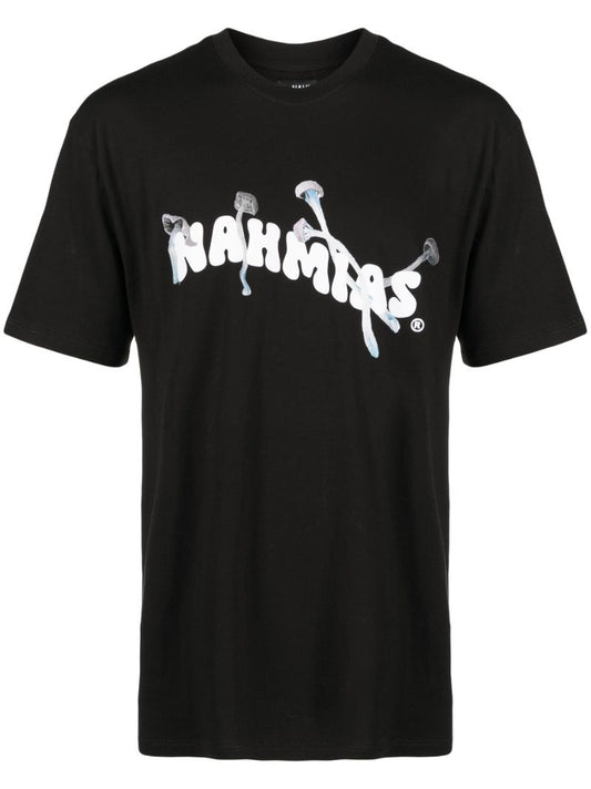 Black Logo Print T-shirt