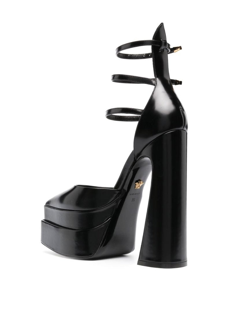 Black Aevitas 160 Platform Leather  Pumps