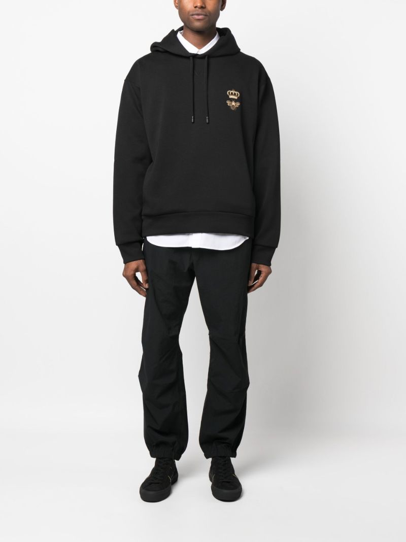 Black Bee Embroidered Hoodie