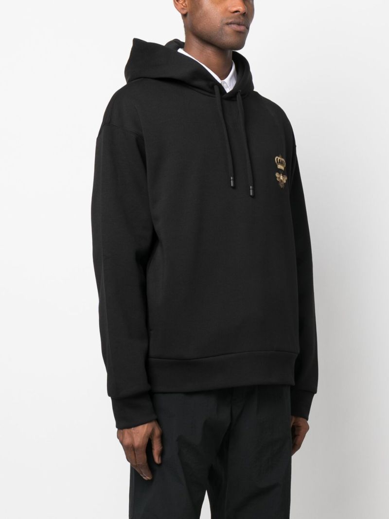 Black Bee Embroidered Hoodie
