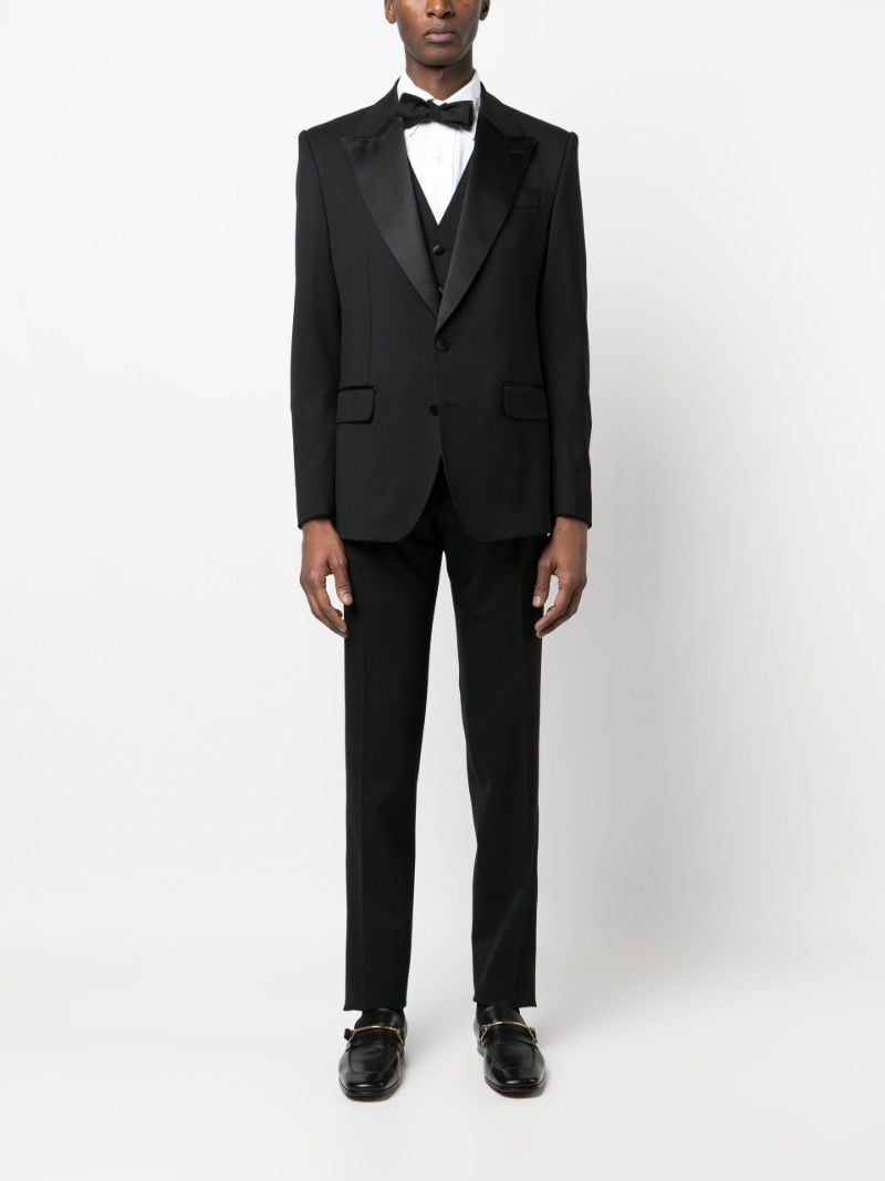 Black Three-piece Wool Suit