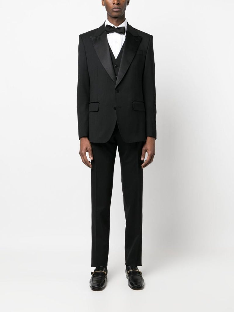 Black Three-piece Wool Suit