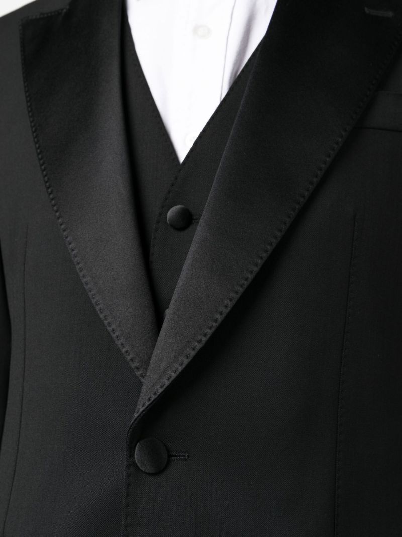 Black Three-piece Wool Suit
