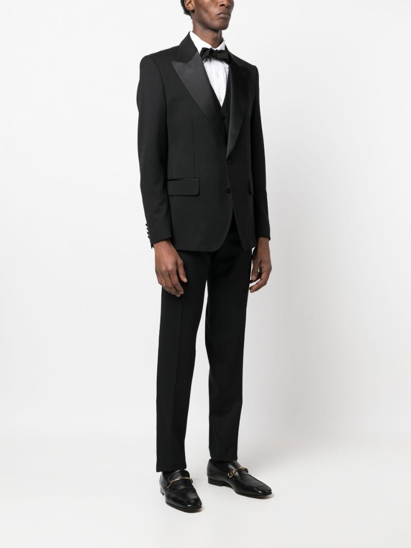 Black Three-piece Wool Suit