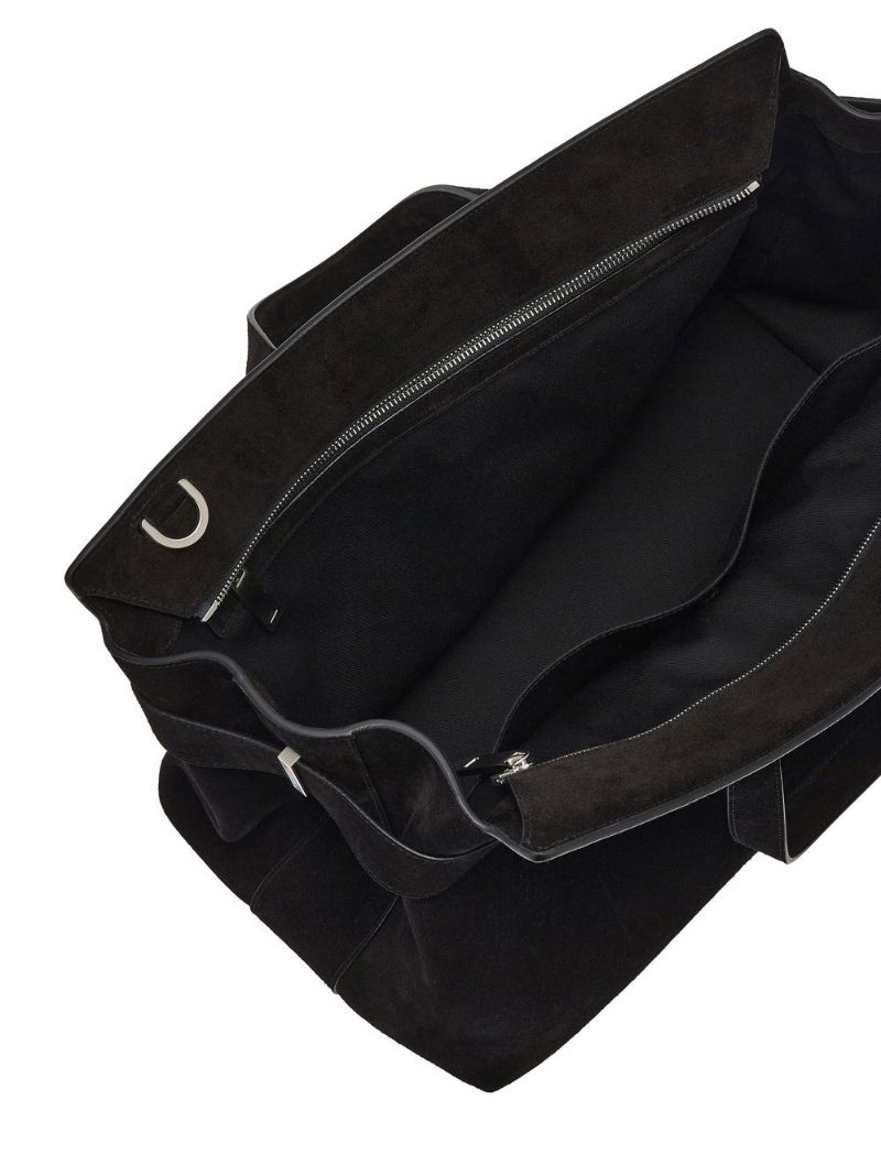 Black Gancini Suede Tote Bag