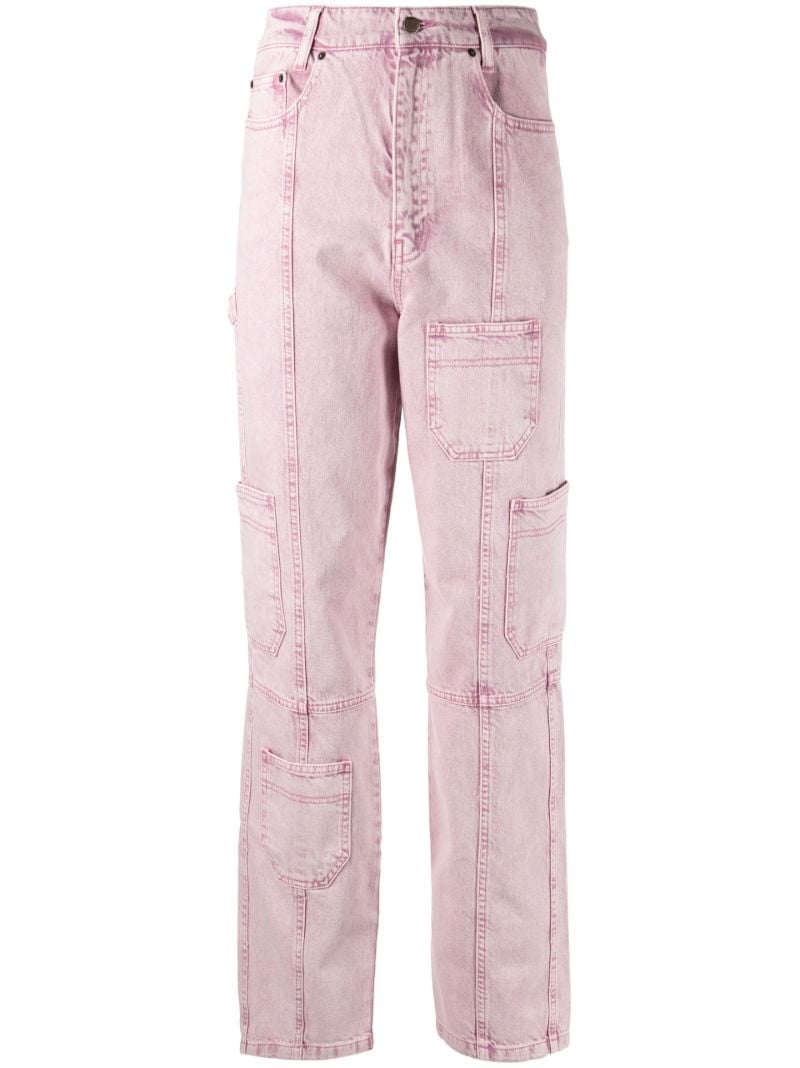 Pink Orenda Straight Leg Jeans