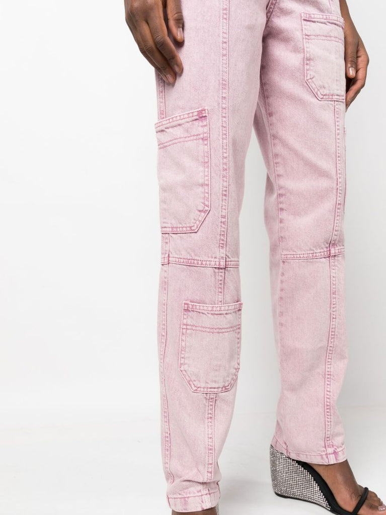 Pink Orenda Straight Leg Jeans