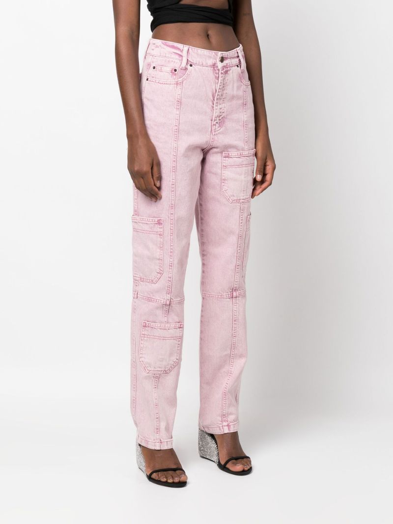 Pink Orenda Straight Leg Jeans