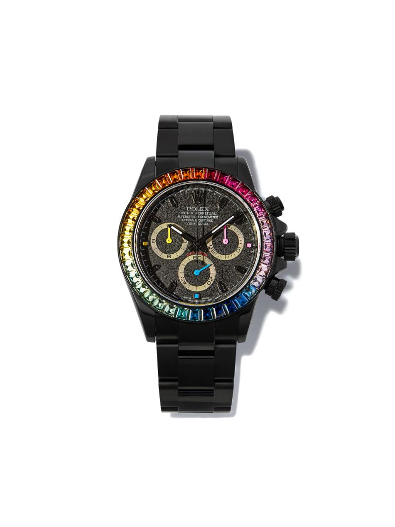 Customised Pre-owned Stainless Steel Rolex Cosmograph Daytona Watch