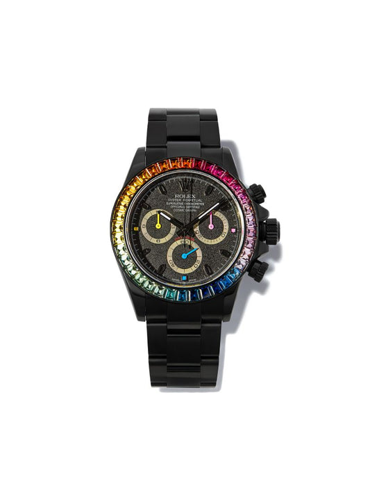Customised Pre-owned Stainless Steel Rolex Cosmograph Daytona Watch
