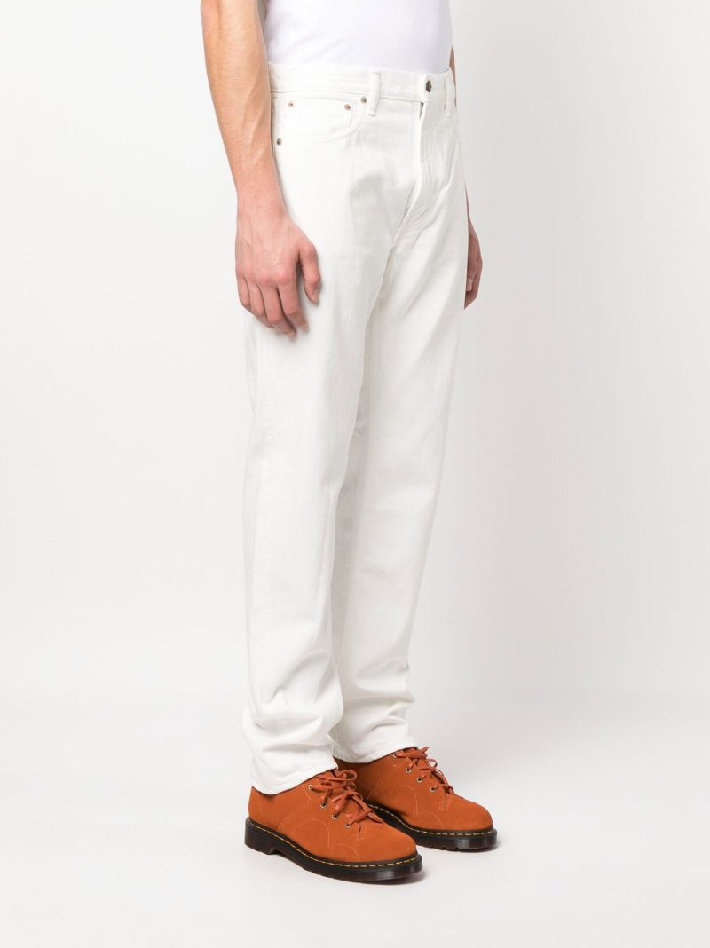 White Straight-leg Jeans