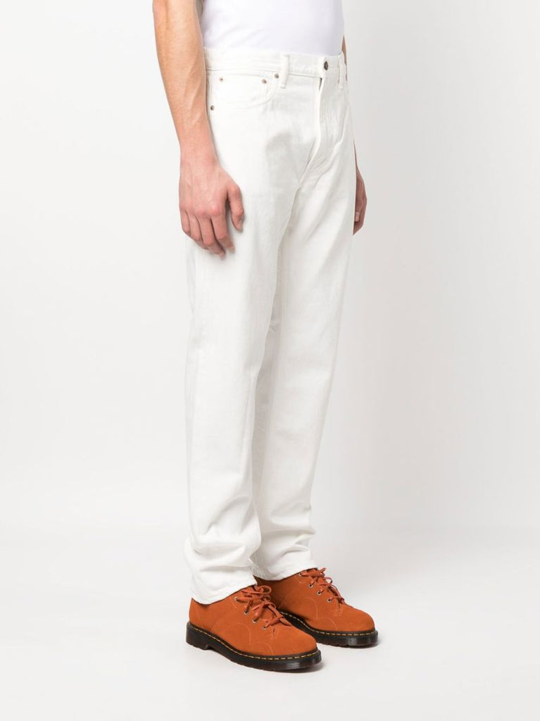 White Straight-leg Jeans