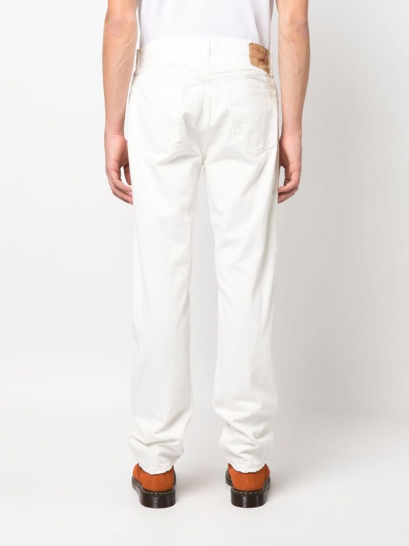 White Straight-leg Jeans