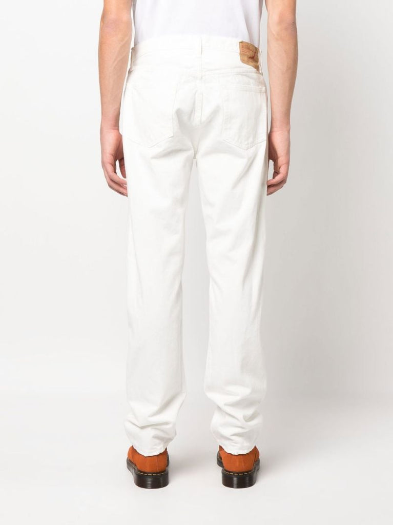 White Straight-leg Jeans