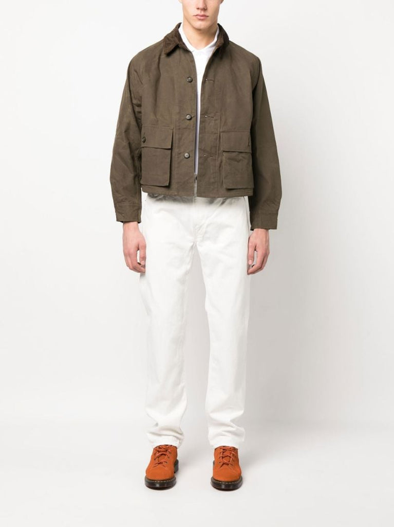 White Straight-leg Jeans