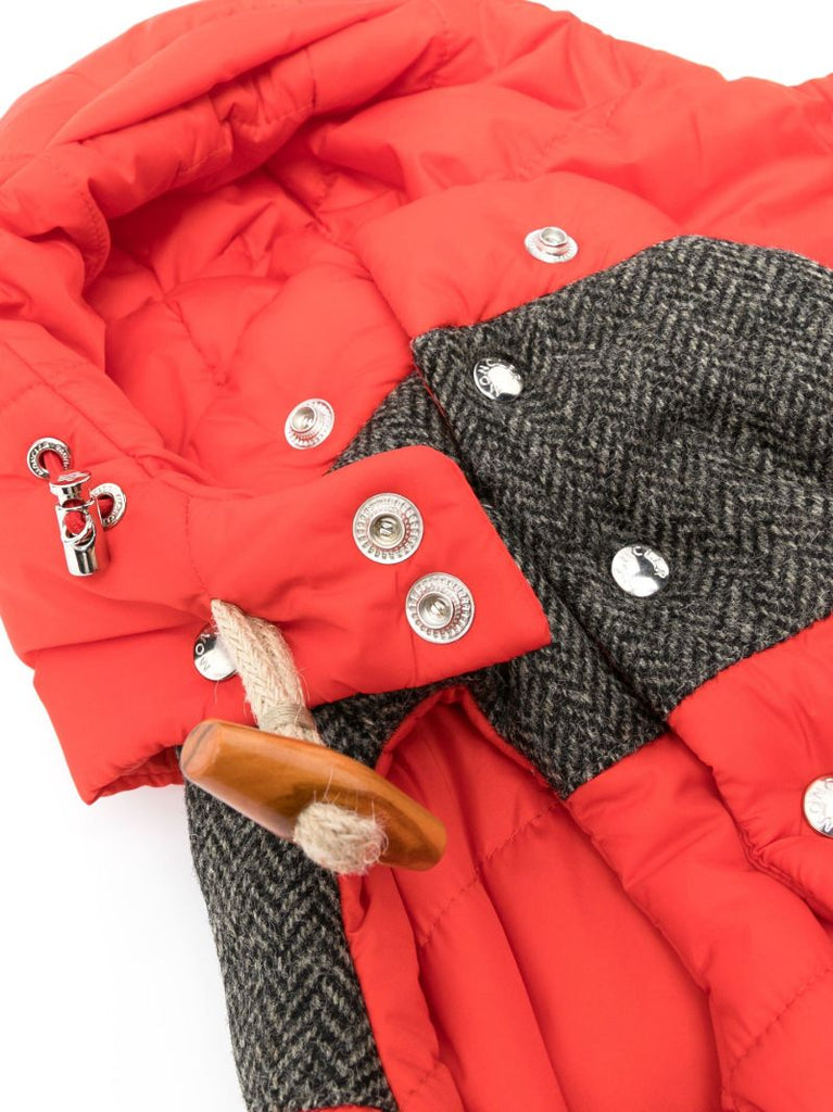 X Poldo Dog Couture Red Padded Coat