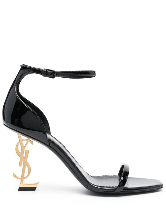 Black Opyum 85 Leather Sandals