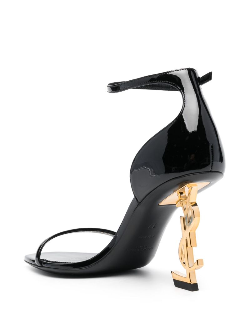 Black Opyum 85 Leather Sandals