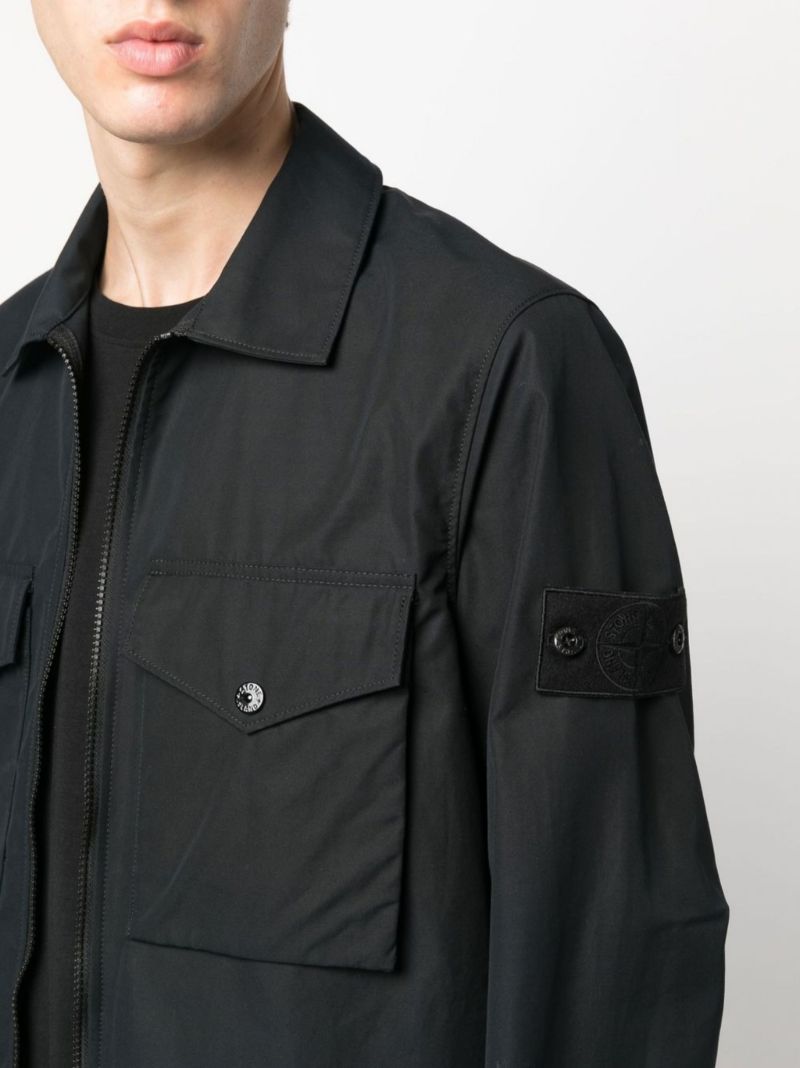 Black Ghost Piece Shirt Jacket