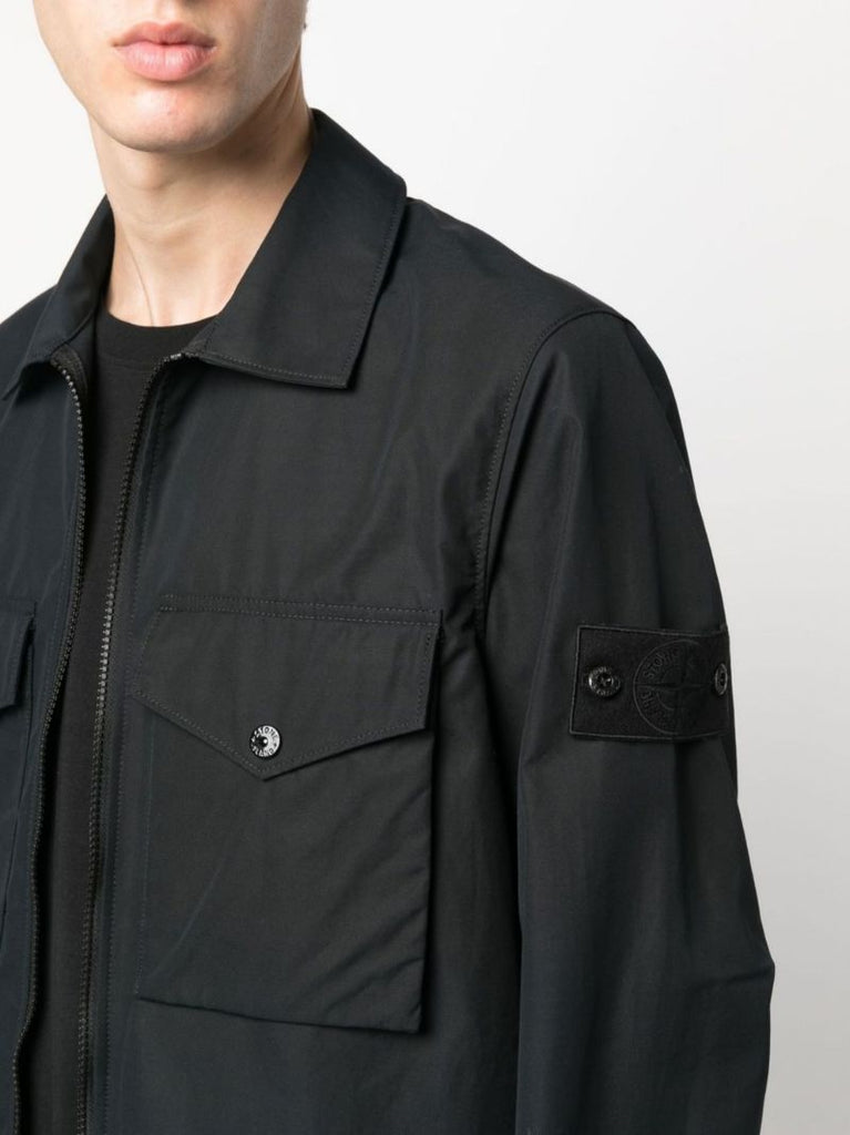 Black Ghost Piece Shirt Jacket