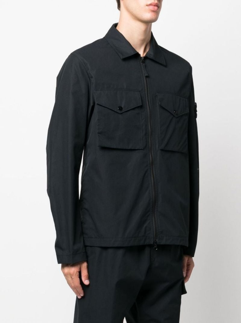Black Ghost Piece Shirt Jacket