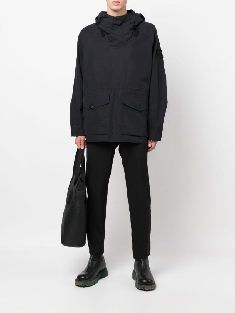 Black Ghost Piece Hooded Jacket
